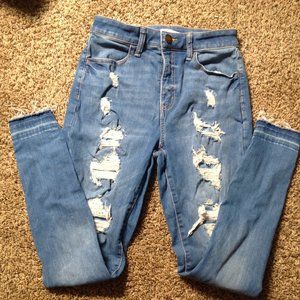 Super High Rise skinny jeans